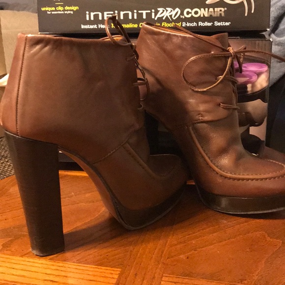 Zara Leather High Heels - Picture 4 of 6